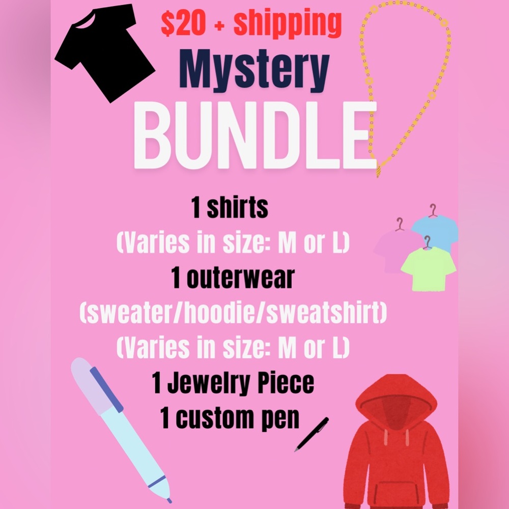 Mystery Bundle with Apparel and Accessories